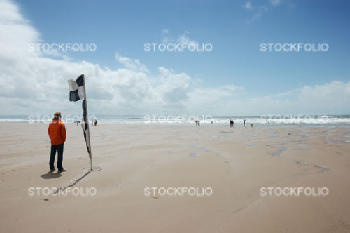 Lifeguard on Croyde Beach