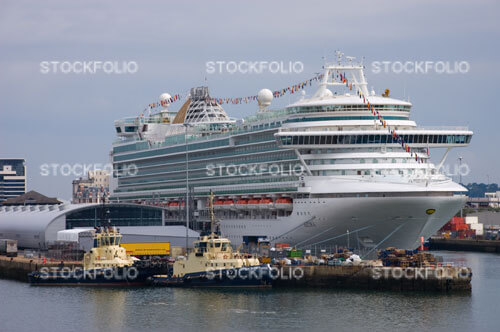 Cruise ship Azura docked at Southampton